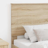 Headboard with Headboard Sonoma Oak 90 cm Engineered Wood - Side View