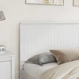 Headboard with Headboard White 180 cm Engineered wood - Side View