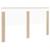 Headboard with Headboard Sonoma Oak 180 cm Engineered Wood - Rear View