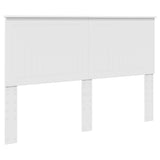 Headboard with Headboard White 150 cm Engineered wood - Front View