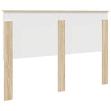 Headboard with Headboard Sonoma Oak 150 cm Engineered wood - Rear View
