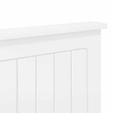 Headboard with Headboard White 135 cm Engineered wood