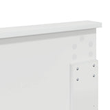 Headboard with Headboard White 135 cm Engineered wood