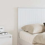 Headboard with Headboard White 135 cm Engineered wood - Side View