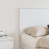 Headboard with Headboard White 135 cm Engineered wood - Side View