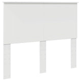 Headboard with Headboard White 135 cm Engineered wood - Front View
