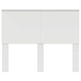 Headboard with Headboard White 135 cm Engineered wood - Top-Down View