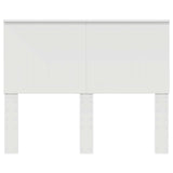 Headboard with Headboard White 135 cm Engineered wood - Top-Down View