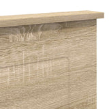 Headboard with Headboard Sonoma Oak 135 cm Engineered wood - Close-Up Angle