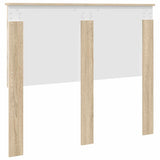 Headboard with Headboard Sonoma Oak 135 cm Engineered wood - Rear View