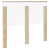 Headboard with Headboard Sonoma Oak 135 cm Engineered wood - Rear View