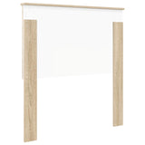 Headboard with Headboard Sonoma Oak 90 cm Engineered wood - Rear View