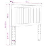Headboard with Headboard Sonoma Oak 90 cm Engineered wood - Extra Image