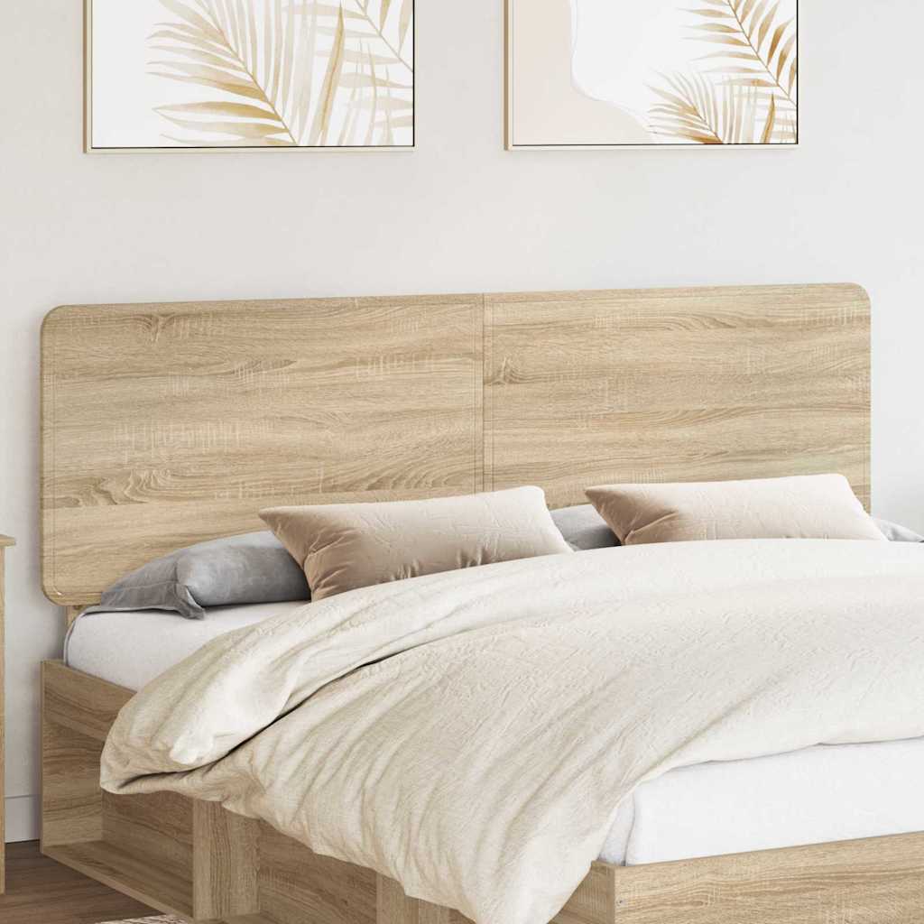 Headboard with Headboard Sonoma Oak 180 cm Engineered wood