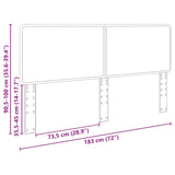 Headboard with Headboard Sonoma Oak 180 cm Engineered wood - Extra Image