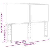Headboard with Headboard Sonoma Oak 150 cm Engineered wood - Extra Image