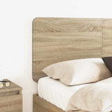 Headboard with Headboard Sonoma Oak 135 cm Engineered wood - Side View