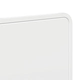 Headboard White Engineered wood - Close-Up Angle
