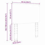 Headboard with Headboard White 90 cm Engineered wood - Extra Image