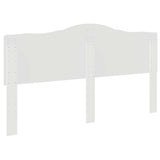 Headboard with Headboard White 180 cm Engineered wood - Rear View