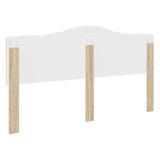 Headboard with Headboard Sonoma Oak 180 cm Engineered wood - Rear View