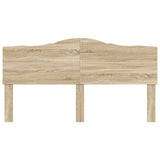 Headboard Sonoma Oak Engineered wood - Top-Down View