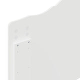 Headboard with Headboard White 90 cm Engineered wood - Low Angle