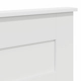 Headboard with Headboard White 180 cm Engineered wood - Close-Up Angle