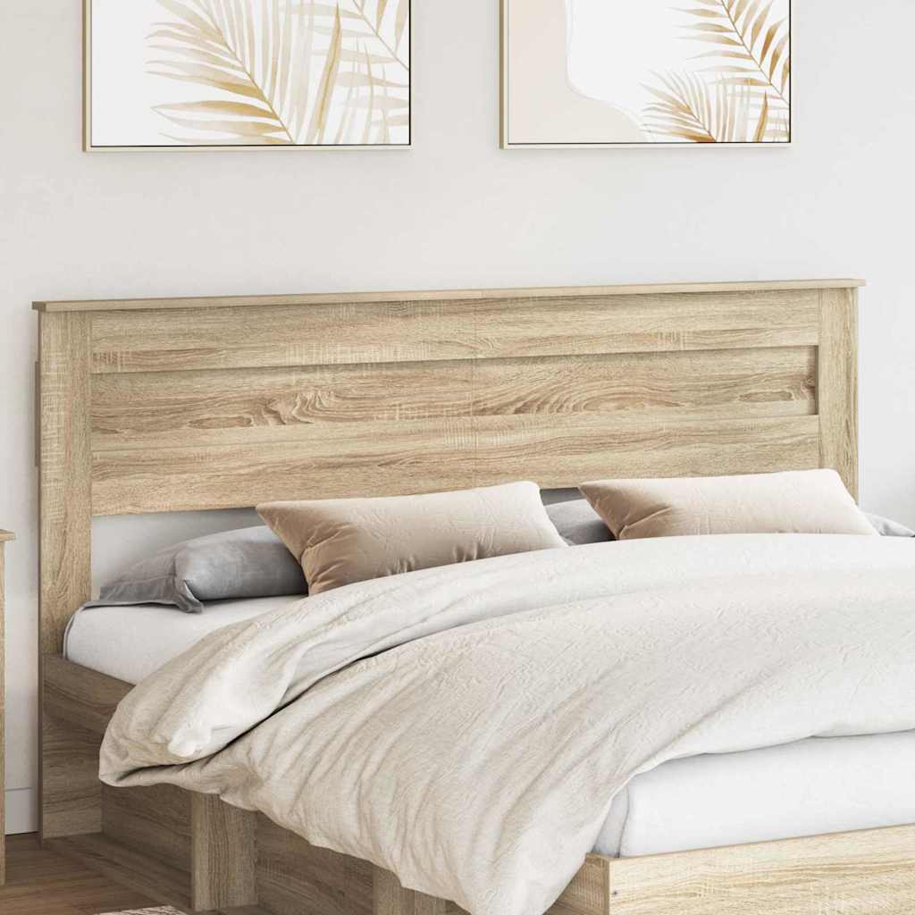 Headboard with Headboard Sonoma Oak 180 cm Engineered wood