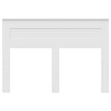 Headboard with Headboard White 150 cm Engineered wood - Top-Down View