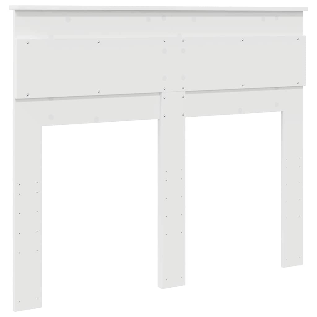 Headboard with Headboard White 135 cm Engineered wood