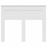 Headboard with Headboard White 135 cm Engineered wood - Top-Down View