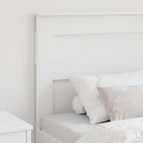 Headboard with Headboard White 90 cm Engineered wood - Side View