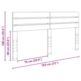 Headboard White Engineered wood - Extra Image