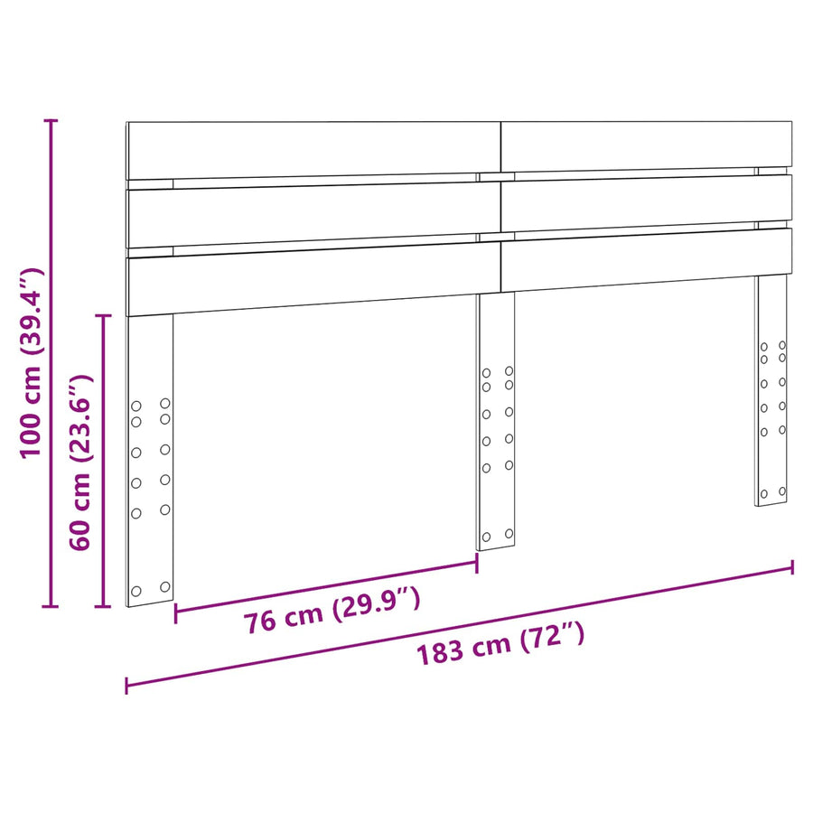 Headboard White Engineered wood