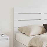 Headboard with Headboard White 150 cm Engineered wood - Side View