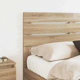 Headboard with Headboard Sonoma Oak 135 cm Engineered wood - Side View