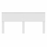 Headboard with Headboard White 180 cm Engineered wood - Top-Down View