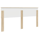 Headboard with Headboard Sonoma Oak 180 cm Engineered wood - Rear View