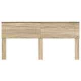 Headboard Sonoma Oak Engineered wood - Top-Down View