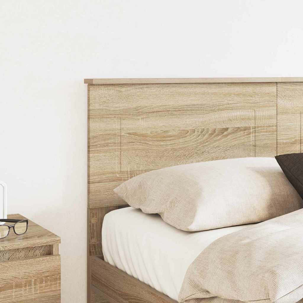 Headboard with Headboard Sonoma Oak 135 cm Engineered wood