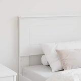 Headboard with Headboard White 90 cm Engineered wood - Side View
