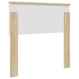 Headboard with Headboard Sonoma Oak 90 cm Engineered wood - Rear View