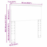 Headboard with Headboard Sonoma Oak 90 cm Engineered wood - Extra Image