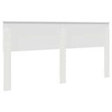 Headboard White Engineered wood - Rear View