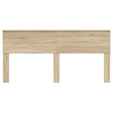 Headboard with Headboard Sonoma Oak 180 cm Engineered wood - Top-Down View
