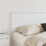 Headboard with Headboard White 150 cm Engineered wood - Side View