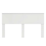 Headboard with Headboard White 150 cm Engineered wood - Top-Down View