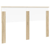 Headboard Sonoma Oak Engineered wood - Rear View