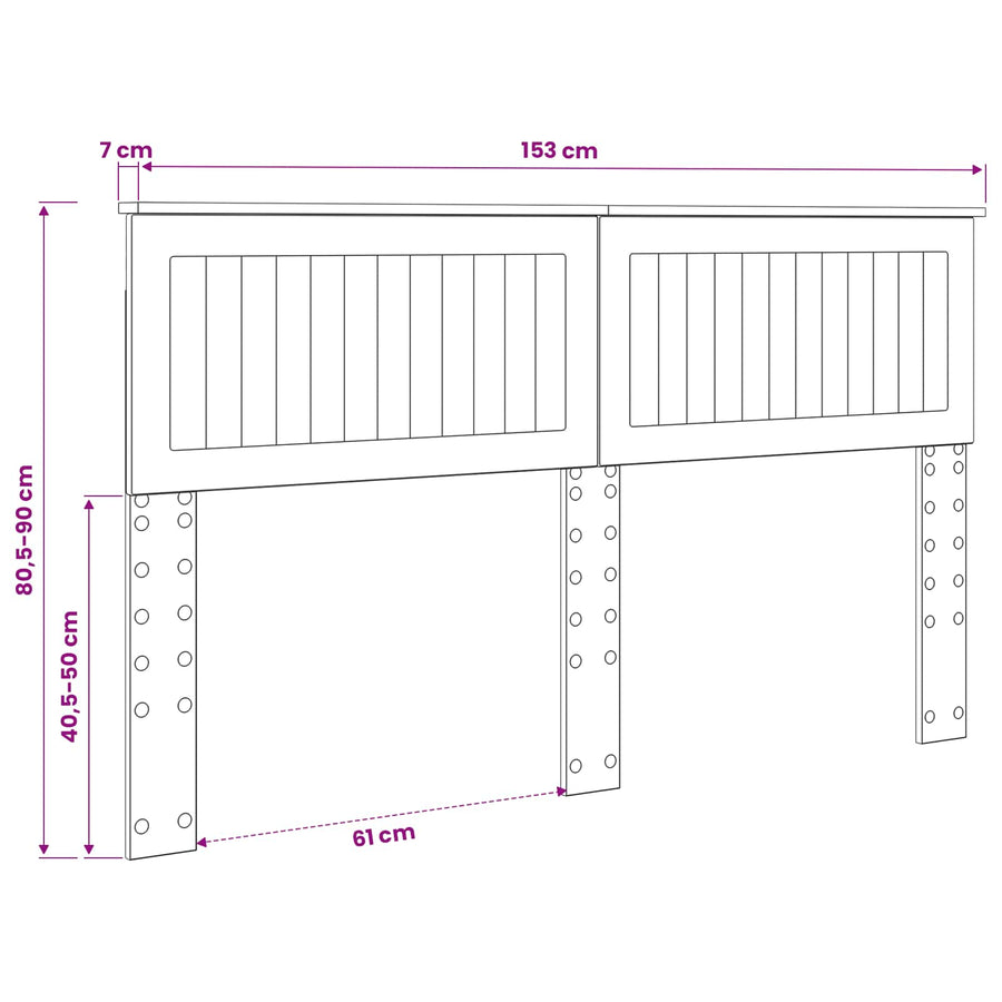 Headboard Sonoma Oak Engineered wood